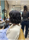 朝ラク！くせ毛風ショートボブ