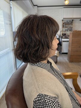 ラニ ヘアーアイラッシュ(lani hair eyelash) マッシュボブ×ニュアンスパーマ