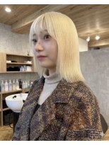 サボ 栄店(sabo)&nbsp;ダブルブリーチダブルカラーハイトーンレイヤーボブ
