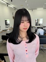 エトワールプラス ミディアムレイヤー 顔周りカット