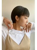 丸みショートマッシュショート