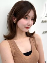 アマトウキョウ アユンチェ(AMA TOKYO×AYUNCHE) 前髪顔まわり韓国ヘアレイヤーカットサイドバンク2wayバンク韓国
