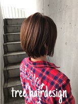 美容室 ツリー(Tree)&nbsp;ノンブローでおさまる大人 ボブ 『Tree hairsalon 』本厚木