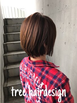 美容室 ツリー(Tree) ノンブローでおさまる大人 ボブ 『Tree hairsalon 』本厚木