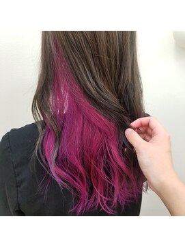 シャルム アロ(Charme Alo) インナーカラー　×　ラズベリーピンク