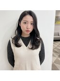 大人可愛い20代30代40代暗髪の色っぽレイヤーカット☆