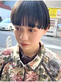 さりげない刈り上げマッシュショート