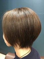 ヘアサロンアンドヘアメイクディー(hair salon hair make D)&nbsp;仙台D　前下がり×丸みショート×グラボブ×小顔に見えるカット