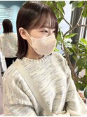 外ハネボブ×インナーカラー