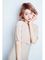 ユニックス モザイクモール港北店(UNIX)&nbsp;【UNIX港北店】ペールピンクボブ#ニュアンスカラー#ブリーチ