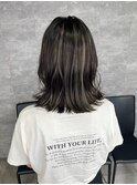 ハイライト/外ハネ/天神/福岡/くびれヘアー20代30代