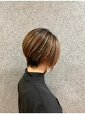 うる艶髪/くびれヘア/暖色系カラー/シクレットハイライト