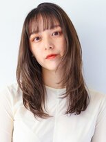 ガリカ 大名(Gallica)&nbsp;【森千晶】ぱっつん前髪小顔レイヤー/透け感ベージュ<大名>