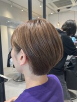 クラップス 弘明寺店(CLAPS)&nbsp;丸みショート×ベージュカラー