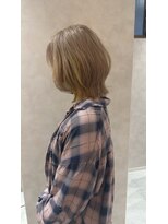 サロンドディバース(Salon de DIVERSE)&nbsp;マッシュウルフ×ベージュ