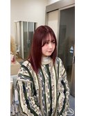 イメチェン/ハイトーン/ダブルカラー/ワインレッド/郡山/20代