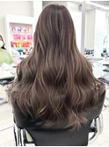 ハイライト白髪ぼかしダブルカラーインナーカラーショートボブ