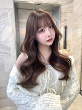 リリー(Lilley) マロンベージュ×小顔レイヤー×韓国風巻き×髪質改善