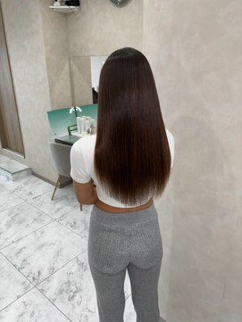 キング(K!ng) 縮毛矯正髪質改善ハイライトレイヤーカット枚方美容室エクステ