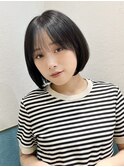 くすみベージュ/ボブ/前髪/レイヤー/髪質改善/縮毛矯正/立川