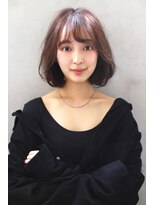 ロゼ 鳳(ROSE)&nbsp;【ROSE】大人ボブ＿艶カラー＿韓国ボブ＿レイヤーボブ