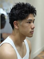 ヨシザワインク プレミアム 横浜 桜木町店(YOSHIZAWA Inc. PREMIUM)&nbsp;ワイルドバーバー無造作テーパースパイキーフェードメンズ