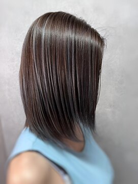 ロックス ヘアー ギャラリー(Rocks hair gallery) スモーキーグレーパープル×柔らかハイライト