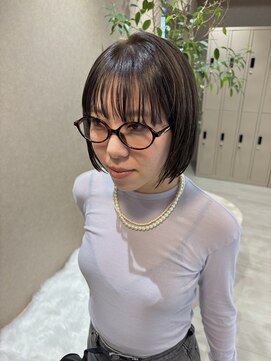 ジーニー 横浜(giinii) 横浜/ブリーチ無し/ボブ/オリーブ