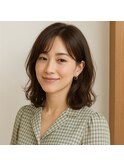 ミセスミディアムレイヤーボブ　20代 30代 40代 50代 60代　