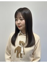 ヘアースタジオ ゼン カロン(Hair studio Zen kalon)&nbsp;メテオストレート脱白髪染め/ワンレン/ダークブラウン/30代40代