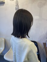レイリー(LAiLy)&nbsp;◎切りっぱなし　ミディアム　オリーブベージュ