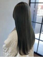 マップデザイン(map design)&nbsp;透明感カラー オリーブアッシュ ブリーチカラー 髪質改善 20代