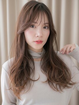 カバーヘア ブリス 上尾西口店(COVER HAIR bliss) ツーウェイバングブリーチなし毛先パーマレイヤーロング30代W