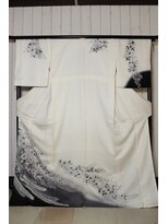 ルナクレセント (Luna crescent) 白着物-５　￥34500～(着付料込み)