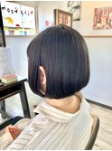 【orange大分賀来】アゴ下前下がりショートボブ