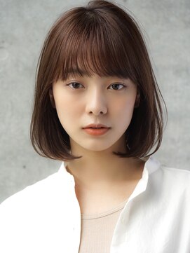 エインアンリー 表参道(AIN.ANLY.) 前髪あり大人内巻きボブ20代30代40代【AIN.表参道】川原大地