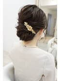 お呼ばれアップ　ヘアセット