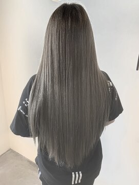 フレイムスヘアデザイン(FRAMES hair design) ミルクティーベージュ×グラデーション×ロング