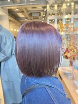 オーガニック リブ 川越(organic+live)&nbsp;２０代３０代ぷつっと艶ボブバイオレットカラー
