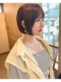 大人可愛い20代30代40代ナチュラルショートボブ前下がり