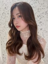 ランテルディ 渋谷(LANTERDIT)&nbsp;透明感たっぷりブラウン　くびれヘア　韓国風