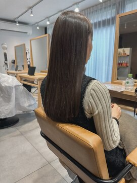 クラップス 上大岡(CLAPS) ストレート/暗髪/ツヤ髪/ロング/赤み消し