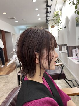 ソアヘアー(Soar hair) 【Soar】切りっぱなしボブ×チョコレートブラウン