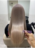 20代30代大人可愛いミルクティベージュシルキーベージュブリーチ