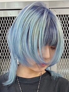 ウィコ 新宿(WICO) ペールブルールーツ[新宿駅/前髪/アンブレラカラー/イメチェン]