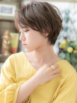 カバーヘア ブリス 川口(COVER HAIR bliss) ★ショコラアッシュ抜け感ショートマッシュパーマ20代30代★10