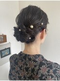綺麗めシニヨンヘアセット