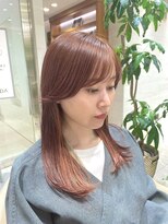 ピークアブー アヴェダ ギンザシックス(PEEK-A-BOO AVEDA GINZASIX) インナーカラー　オレンジカラー　暖色カラー