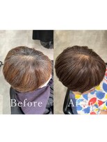 ティダスマイル ふじみ野店(tida smile)&nbsp;脱白髪染めハイライト＊白髪ぼかしベージュ20代30代40代50代