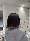 外はねボブ☆ピンクグラデーションカラー